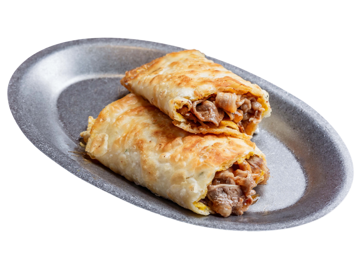 麻辣牛肉蛋餅 Spicy Beef Egg Pancake